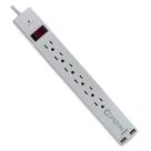 Protetor de sobretensão Power Strip 6 tomadas 2 portas USB 2.4A branco