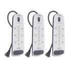 Protetor de sobretensão Power Strip Belkin 12-Outlet com USB branco