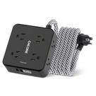 Protetor de sobretensão Power Strip CHCORE de 10 pés com 8 tomadas e 4 USB