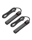 Protetor de sobretensão Power Strip DEWENWILS, 6 tomadas, 10 pés, preto Protetor de sobretensão Power Strip DEWENWILS, 6 tomadas, 10 pés, preto