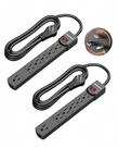 Protetor de sobretensão Power Strip DEWENWILS de 1,8 m 6 tomadas 300J Protetor de sobretensão Power Strip DEWENWILS de 1,8 m 6 tomadas 300J