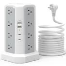 Protetor de sobretensão Power Strip Fararaka Tower com PD20W USB-C