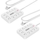 Protetor de sobretensão Power Strip JouleLoom 11 tomadas 4 USB 2 USB C