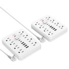 Protetor de sobretensão Power Strip JouleLoom 8 tomadas 4 USB 2 USB C