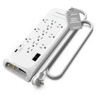 Protetor de sobretensão Power Strip Monster de 6 pés com 12 tomadas e USB Protetor de sobretensão Power Strip Monster de 6 pés com 12 tomadas e USB