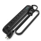 Protetor de sobretensão Power Strip Monster de 6 pés com 6 tomadas, 2 USB Protetor de sobretensão Power Strip Monster de 6 pés com 6 tomadas, 2 USB