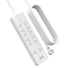 Protetor de sobretensão Power Strip NTONPOWER 25 pés com 12 tomadas 3 USB