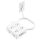 Protetor de sobretensão Power Strip Olcorife Ultra Thin 8 tomadas 4 USB