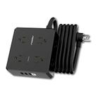 Protetor de sobretensão Power Strip POWRUI de 10 pés com 8 tomadas e 4 USB