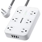 Protetor de sobretensão Power Strip SHARP 6 tomadas 4 portas USB