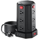 Protetor de sobretensão Power Strip SMALLRT 12 tomadas AC 4 USB 1 USB C