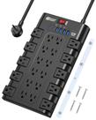 Protetor de sobretensão Power Strip SUPERDANNY 22 tomadas com USB 45W