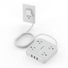 Protetor de sobretensão Power Strip TESSAN com 4 tomadas, 3 USB de 10 pés