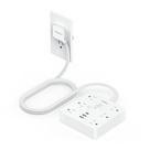 Protetor de sobretensão Power Strip TESSAN com saída USB 6 1700J branco
