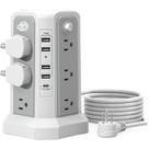 Protetor de sobretensão Power Strip Tower PASSUS com USB-C PD18W