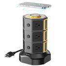 Protetor de sobretensão Power Strip Tower SUPERDANNY, carregador sem fio de 15 W