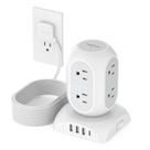 Protetor de sobretensão Power Strip Tower TESSAN 8 tomadas 4 USB