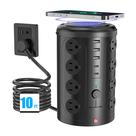 Protetor de sobretensão Power Strip UWIWUTEI com carregador sem fio de 15 W Protetor de sobretensão Power Strip UWIWUTEI com carregador sem fio de 15 W