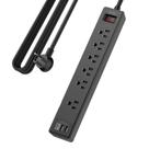 Protetor de sobretensão Power Strip Yintar de 15 pés com 6 tomadas AC, 3 USB