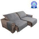 Protetor De Sofá Reclinável Impermeável 1,80m Matelado Lateral Com Bolso Costurado