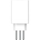 Protetor De Surto Plug 2P+T 10A Qualitronix Branco Qpp03B
