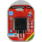 Protetor De Surto Plug 2P+T 10A Qualitronix Preto Qpp03P Protetor De Surto Plug 2P+T 10A Qualitronix Preto Qpp03P