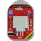 Protetor De Surto Plug 2P+T 20A Qualitronix Branco Qpp04B