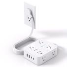 Protetor de Surtos HANYCONY - 8 Tomadas e 4 Portas USB