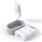 Protetor de Surtos Power Strip One Beat - 15 Pés, 8 Tomadas e 4 USB