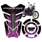 Protetor De Tanque resinado Moto Factor Dx 2025 Rosa
