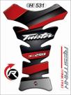 Protetor De Tanque Tank Pad Twister Preto Com Vermelho