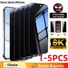 Protetor De Tela De Vidro Temperado Anti-Espião Para iPhone 11 12 13 14 15 16 17 pro Max plus Air