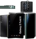 Protetor de tela de vidro temperado ELEYBTEH Privacy para Galaxy Z Fold 6