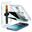 Protetor de tela de vidro temperado Spigen GlaStr EZ FIT Privacy, pacote com 2