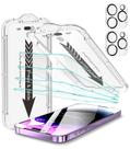 Protetor de tela EZ-GLAZ para iPhone 14 Pro Max 6,7", pacote com 4