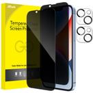 Protetor de tela JeTech Privacy para iPhone 14 Plus 6,7", pacote com 2 Protetor de tela JeTech Privacy para iPhone 14 Plus 6,7", pacote com 2