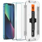 Protetor de tela Spigen GlasTr EZ FIT iPhone 13 Mini, pacote com 2
