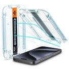 Protetor de tela Spigen GlaStr EZ FIT para iPhone 15 Pro Protetor de tela Spigen GlaStr EZ FIT para iPhone 15 Pro