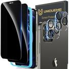 Protetor de tela UniqueMe iPhone 12 Pro Max 6,7", pacote 2+2