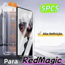 Protetor De Tela ZTE Nubia Redmagic 5 Peças Vidro Temperado 9H Cobertura Total De Ponta a Ponta pro