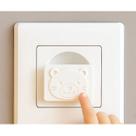 Protetor de Tomada 8pçs 10A Infantil Safari Branco Discreto Segurança Bebê