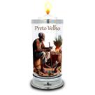 Protetor de Vela 7 dias Preto Velho Umbanda Vidro Castiçal