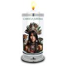 Protetor de Velas 7 dias Cabocla Jurema Copo Vidro Castiçal