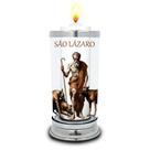 Protetor de Velas 7 dias imagem São Lázaro Copo Vidro Protetor de Velas 7 dias imagem São Lázaro Copo Vidro