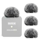 Protetor de vento peludo com 4 para-brisas para Rode Wireless Go II