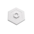 Protetor de vinil branco Doorstop Prime-Line U 9275 de 12,5 cm