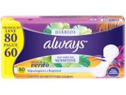 Protetor Diário Always Diários Sem Perfume 80 Unidades