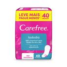 Protetor Diário Carefree Brisa Sem Perfume Econômico Com 40 Unidades Protetor Diário Carefree Brisa Sem Perfume Econômico Com 40 Unidades