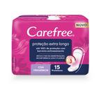 Protetor Diário Carefree Proteção Extra Longo Com Fragrância 15 unidades