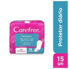 Protetor Diário Carefree Proteção Sem Perfume Mínima Sem Abas 15 Unidades Protetor Diário Carefree Proteção Sem Perfume Mínima Sem Abas 15 Unidades